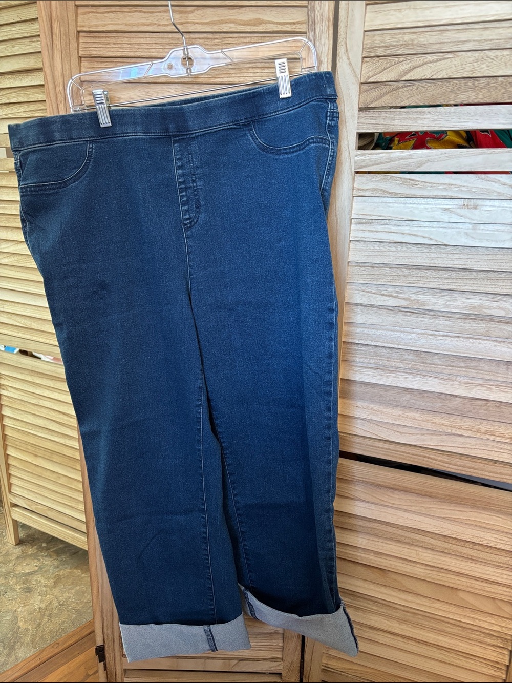 Women’s Style and Company Dark Blue Stretch Pull-On Jeans XXL
